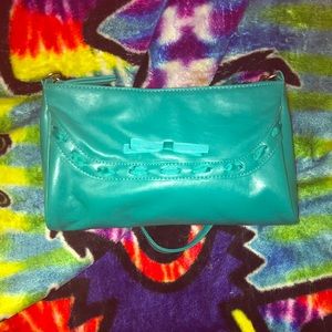 Blue-green medium purse